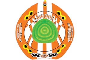 WOW SPORTS Wow World of Watersports Big Boy 1 2 3 or 4 Person Inflatable Racing Towable Tube for Boating, 15-1130