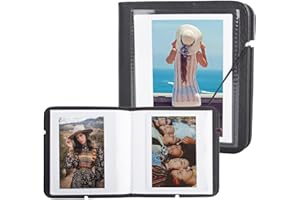 MUZIRI KINOKOO Álbum de fotos de 28 bolsillos para cámara Instax Wide EVO/Wide 400/WIDE 300/WIDE 210, álbum de piel sintética para cámara de serie ancha, colección de películas de 5 pulgadas, libro de