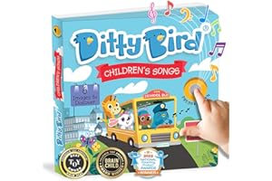 DITTY BIRD Baby Sound Toy: Children's Songs. Perfect Toys for 1 Year Old boy and 1 Year Old Girl Gifts. Educational Sound books for Toddlers 1-3. Award-Winning!
