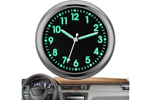 ARIOU Dashboard Car Clocks, Small Analog Clock, 4cm Diameter Electronic, Small Analog Clock, Quartz Analog, Stick Clock for Car Dashboard, Analog Car Clock, Sticky for Boat Bike