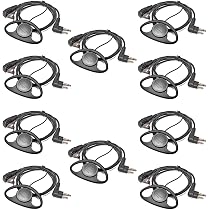 Oreillette G Avec Micro PTT Pour Talkie-Walkie Motorola – Compatible CP88, GP300, CLS1110 – Discrétion Et Confort Optimal