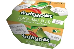 Fruitypot Peach & Pear in Fruit Juice, 18 x 113 g Pots