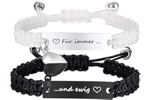 XUANPAI Partnerarmbänder Pärchen Armband mit Gravur – Personalisierte Geschenke für Paare Freundschaftsarmband Magnetische Partner Armbänder mit Namen Liebesarmband für Geburtstage Jahrestage Weihnachten