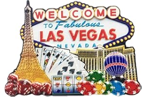 MUYU MAGNET 3D berühmter Casino Las Vegas Nevada USA Kühlschrankmagnet Souvenir Geschenk, Haus & Küche Dekoration Magnetaufkleber Las Vegas USA Kühlschrankmagnet Kollektion