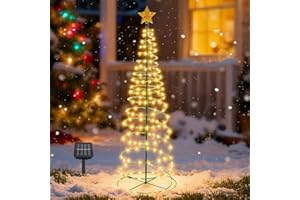 SHENGRUILI Weihnachtsbaum Beleuchtung Aussen Solar,Weihnachtsdeko Aussen Solar,Weihnachtsdeko aussen SolarWetterfest Tannenbaum,solar WeihnachtsbeleuchtungAußen,Solarlichterkette Weihnachten Deko