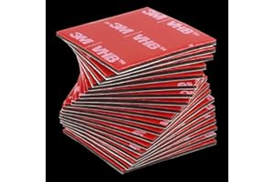 ADMYGO 20 Pezzi Nastro Biadesivo Extra Forte, Biadesivo Extra Forte,Impermeabile e Resistente alle Alte Temperature, per Casa, Ufficio,30mmx30mm