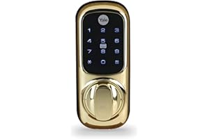 Keyless Lock Push Button, Yale - Keyless Connected Smart Door Locks, Colour Polished Brass