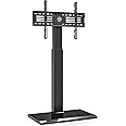 FITUEYES TV Bodenständer Serie-S mit Eisenbasis Unzerbrechlich TV Standfuss Höhenverstellbar Schwenkbar für 32-65 Zoll Fernse