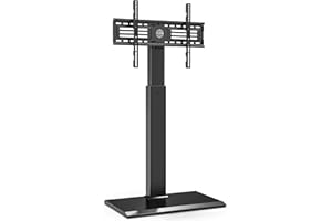 FITUEYES Szafka podłogowa z żelazną podstawą do telewizora 27-65 cali, obrotowy, plazmowy wyświetlacz LCD z regulacją wysokości Zarządzanie kablami VESA Max 600 x 400 mm FT-S1602MB