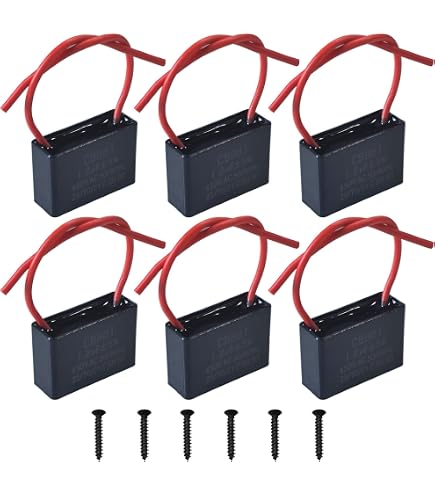 2x CBB61 Anlaufkondensator 0,8µF 450V AC – 50/60Hz, 5%, Für Deckenventilator, Motorstart, Metallisierte Folie 2x CBB61 Anlaufkondensator 0,8µF 450V AC – 50/60Hz, 5%, Für Deckenventilator, Motorstart, Metallisierte Folie