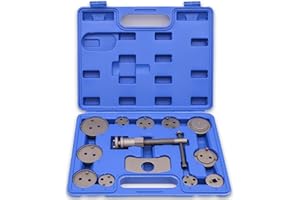 DASBSTE 13-TLG Bremskolbenrücksteller Set, Bremsen Rückstellwerkzeug, Rechtsdrehender Kolbenrücksteller Bremssattel Kolben KFZ Auto Bremskolben Werkzeug