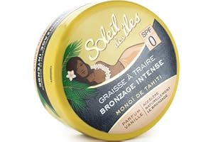Soleil des Iles Graisse à traire Crème bronzage Sans couleur artificielle intense parfum vanille SPF 0 - Le pot de 150 ml