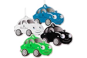 Aroma Serene Car Air Freshener, Fun Original Shaped Air Freshener with Unique Traditional Fragrances, Longlasting Cardboard Car Perfume Scents, Hanging Car Accessories (Assorted)