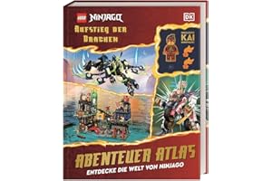 LEGO® NINJAGO® Aufstieg der Drachen Abenteuer Atlas: Entdecke die Welt von Ninjago. Inklusive Kai Minifigur! Für Kinder ab 6 Jahren