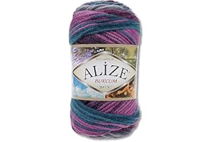 WOHNKULT Alize Burcum Batik 3366 - Gomitolo di lana sfumata, 100 g