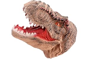 Marionnette Dinosaure | Marionnettes à Dinosaure pour Enfants | Jouets Flexibles Gant Dino marionnette Main Dinosaure pour des Filles garçons, Jeu imaginatif Plesuxfy