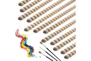 JSIWOTH 12 Pcs Beaded Wood Trim, Round Wood Beads Moulding Strips, 40 cm × 2 cm × 0.85 cm Unfinished Beech Wood Trims for DIY Crafts, Wall, Cabinet, Frame & Door Decoration