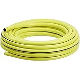 Amazon Basics Polyvinylchlorid (PVC) Mittelschwerer Wasserschlauch, 1/2 zoll (12,7 mm), 15 m, Gelb