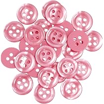 Boutons à Coudre AERZETIX - 25 Pièces, Ø11.5mm - Blanc, 4 Trous - Plastique Pour Vêtements, Mercerie