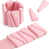 unycos - Pair of Adjustable Wrist and Ankle Weights 0.5-1 kg (Nova Air) | With Steel Core, Non-Slip Silicone and Adjustable V
