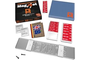 GENMAG® 1x Magnetic Number Plate Holder [Extra Strong & Universal] Frameless License Plate Holder for Cars | Magnetic Number Plate Kit | Invisible Car Registration Plate Frames | Removable