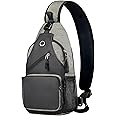 Javolto Crossbody Bags Sling Backpack，Multipurpose Cross body Shoulder Bag for Men and Women Chest Bag Travel Hiking Daypack