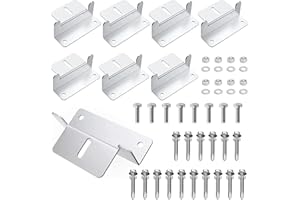 GOIEHIR Soporte Placa Solar, Soportes Z de Placas Solares 8 Piezas, Montaje de Panel Solar en Tejado, con Tuercas y Tornillos, Para Caravanas, Paredes, Barcos, Tejados