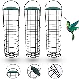 Ulikey Aufhängen Vogelfutterstation, 3pcs Wildvögel Futterstationen, Vogelfutter Futterspender, Futterstation Ständer, Meisen