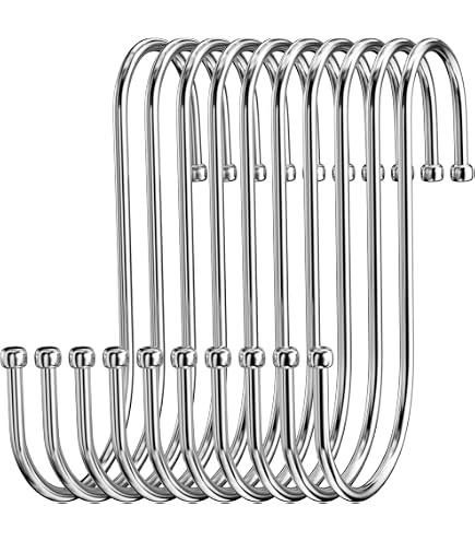 Confezione da 20 ganci a S resistenti, ganci per portapentole, ganci a forma di S per utensili | Leroy Merlin