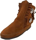 Minnetonka Two Button, Bottes Indiennes Femme