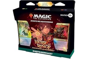 Magic: The Gathering Der Herr der Ringe: Geschichten aus Mittelerde Einsteigerpaket – 2 spielfertigen Decks + 2 Codes, um online zu spielen (Fantasy-Kartenspiel für 2 Spieler) (Deutsche Version)