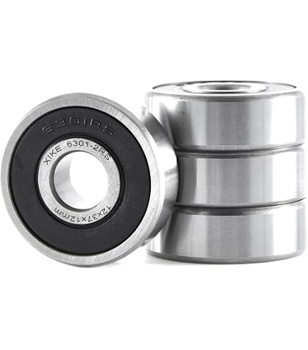 XiKe Lot De 10 Roulements 6201ZZ – 12x32x10 Mm, Double Blindage Métal, Acier Chromé Pré-lubrifié