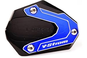 ZESIDIMO Motorrad Ständer Verlängerung Seitenstütz Platte für Suzuki Vstrom 800DE 1000DE V Strom 1000 1050 XT DL1000 V-STROM 1050/XT DL1050 2014–2022 Zubehör (Blau)