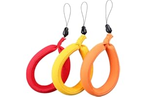 Smatree Flotteur étanche pour caméra GoPro 13 12 11 10 9 8 7 6 5 /Galaxy S20 Series/Nikon Z50 Z6 Z5 D6/Canon EOS R5 R6 M200/Panasonic LUMIX S1/Sony/Pentax (jaune, rouge, orange), Jaune, rouge, orange