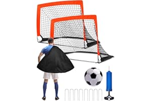 JOVRUN Football Goal Kids Football Goals for the Garden 3ft X 4ft Outdoor Football Net for Kids Garden Festival Gift Include a Football Football Goal Posts Training Equipment Outdoor Game for Garden Backyard