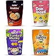 DOBIEE Multi Fruit Flavour Centre Filled Candies Combo Of 4 Assorted Pack (Muskiee 50Pcs, Don Masti 50Pcs, Funky Munky 50Pcs, My Santra Candy 50Pcs) - Mdfs, 850 Gram