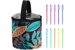 SLEEKEE 1 Borsa da Cucito E 10 Ferri da Maglia, Borsa Pieghevole, Borsa Portatile, Strumenti per Cucire