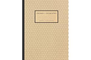 Organic Chemistry: Hexagonal Graph Paper Composition Notebook – 100 Pages, 1/4 Inch Hexagons, Works With Organic Chemistry Stencil | Hex Grid Book for ... Student Lab Notebook Brown Paper Style