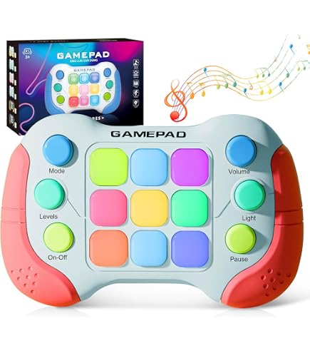 Jouet électronique à Pousser Avec 999 Niveaux – 5 Modes Dont Musique Et Mémoire, LED, Cadeau 8-13 Ans