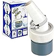 Washing Machine Drain Adapter and for the Dishwasher Connection Drain for Hose with Inlet Diameter 18-24 mm and Outlet 40 mm with 1 Piece of Hose Clamp Diameter 20-32 mm - Warranty 10 Years - MONTERAL