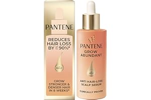 Pantene Grow Abundant Anti-Hair Loss Scalp Serum Treatment 60ml. Grow Thicker, Fuller, Longer, Denser Hair in 8 Weeks. Increase Density & Reduce Hair Loss. With 3000 Pro-Vitamin Complex & Niacinamide