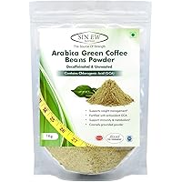 Sinew Nutrition Green Coffee Beans Powder 1Kg for Weight Loss, Green Coffee