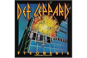 RAZAMATAZ Def Leppard Pyromania Patch Schwarz 10x10cm