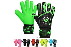 WESTWOOD FOX Gants de Gardien,Gants de Football avec Protection des Doigts pour Enfants,Adultes,Paume antidérapante en Latex Dumbo