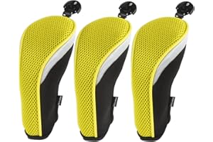 Andux Copri testa ibrida da golf con etichetta n. intercambiabile, confezione da 3