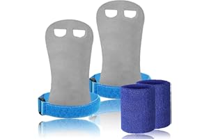 FINGER TEN Gants Gym Enfant/Adulte Manique Protection Paumes with Bracelets de Sport Bande Paire, Gants Protection Paumes pour Exercice Traction/Crossfit/Barre/Gymnastique