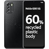 Nokia G60 5G Smartphone, 6.58” HD+ 120Hz display, 4GB RAM & 64GB Storage, Android 12 & 3 OS upgrades, 50MP AI rear camera, 3