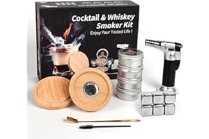RoseFlower Kit per affumicatore da cocktail, Kit affumicatore per whisky, bevande, bourbon, bistecche, pesce e formaggio - Cibo e bevande fumo infuso - regalo per la festa del papà #1