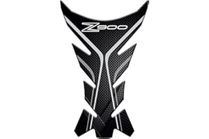 Motorcycle Tankpad aus Harz, selbstklebend, 3D-Effekt, kompatibel mit Kawasaki Z900 (schwarz)