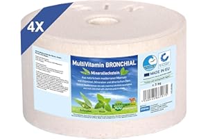 IMIMA Salt Lick for Horses – MultiVitamin Bronchial with Mint & Eucalyptus – Set 4 x 3kg Sea Salt Blocks with Vitamins, Minerals – Supports Respiratory Health for Horses, Sheep, Goats, Cattle